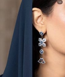 Sapphire Drop Earrings