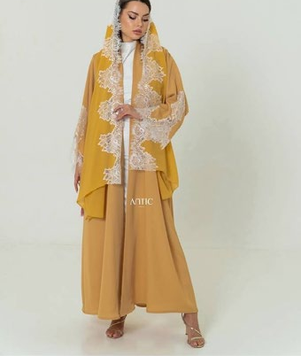 Golden Lace Kaftan